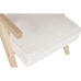 Butaca DKD Home Decor Blanco Poliéster Madera 64 x 66 x 79 cm