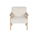 Butaca DKD Home Decor Blanco Poliéster Madera 64 x 66 x 79 cm