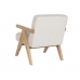 Butaca DKD Home Decor Blanco Poliéster Madera 64 x 66 x 79 cm