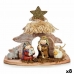 Kerststal set Multicolour Hout Keramisch 8,5 x 16,5 x 20 cm (8 Stuks)