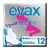 Normaal Maandverband met vleugels LIBERTY Evax Liberty (12 uds)