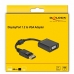 DisplayPort-zu-VGA-Adapter DELOCK 61006 Schwarz