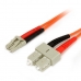 Fiberoptikkabel Startech FIBLCSC2 2 m Orange