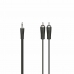 Cable Audio Jack a 2 RCA Hama 00205110 Negro 1,5 m