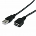 Cable USB Startech USBEXTAA10BK Negro