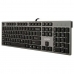 Clavier A4 Tech KV-300H QWERTY Noir Gris Monochrome Noir/Gris