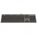 Tastiera A4 Tech KV-300H QWERTY Nero Grigio Monocromatica Nero/Grigio