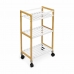 Groentetrolley Confortime Wit Bamboe 40 x 25 x 70 cm (2 Stuks)