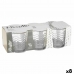 Set of glasses Vivalto 79065 Transparent Glass Waves 265 ml (8 Units)