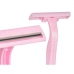 Ножче за Бръснене за Еднократна Употреба Розов Метал Пластмаса (30 броя)