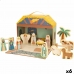 Christmas nativity set Woomax 15 Pieces Wood 25 x 20 x 24,5 cm