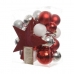 Christmas Baubles Decoris 33 Pieces Rojo/Blanco