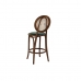 Stool DKD Home Decor Green Dark brown Rattan Elm wood 43 x 43 x 108 cm