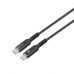 USB-C-Kabel CoolBox COO-CAB-UC-60W Schwarz Schwarz/Grau 1,2 m