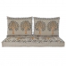 Lenestol DKD Home Decor Gul Blå Beige 145 x 76 x 1 cm