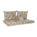 2 vietų sofa DKD Home Decor Rusvai gelsva Ruda Medvilnė Geltona (145 x 76 x 13 cm)