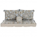 Canapea de grădină DKD Home Decor Albastru Bej 155 x 76 x 65 cm 150 x 76 x 20 cm