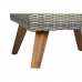 Bord med 3 lænestole DKD Home Decor Sort 137 x 66 x 70 cm 93 x 52 x 37 cm 137 x 66 x 73 cm
