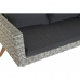 Bord med 3 lænestole DKD Home Decor Sort 137 x 66 x 70 cm 93 x 52 x 37 cm 137 x 66 x 73 cm