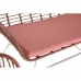 Bord med 3 lænestole DKD Home Decor 124 x 74 x 84 cm Metal syntetisk spanskrør