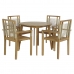 Conjunto de mesa com 4 cadeiras DKD Home Decor 90 x 90 x 75 cm 100 x 100 x 76 cm