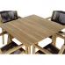 Tafel met vier stoelen DKD Home Decor 90 x 90 x 75 cm