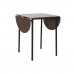 Tafel met vier stoelen DKD Home Decor Bruin Zwart Metaal Hout MDF 121 x 55 x 78 cm