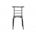 Tafel met vier stoelen DKD Home Decor Bruin Zwart Metaal Hout MDF 121 x 55 x 78 cm