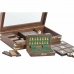 Επιτραπέζιο Παιχνίδι DKD Home Decor Κρυστάλλινο Ορείχαλκος Rosewood (29.5 x 14.5 x 6 cm) (2 x 2 x 2 cm) (12,5 x 12,5 x 1 cm) (2,