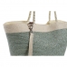 Bolsa de Playa DKD Home Decor Marrón Verde Beige Menta Fibra 43 x 10 x 28 cm (2 Unidades)