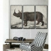 Maalaus DKD Home Decor Siirtomaatyylinen Sarvikuono (180 x 4 x 120 cm)