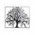 Dekoracja ścienna DKD Home Decor 3 Części Czarny Drzewo Metal (105 x 1,3 x 91 cm)