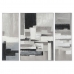 Conjunto de 3 quadros DKD Home Decor Abstrato Moderno 140 x 3,5 x 100 cm