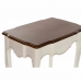 Jeu de 3 tables DKD Home Decor Blanc Marron 60 x 40 x 66 cm