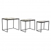 Set od tri stolice DKD Home Decor Crna Zelena zlatan 60 x 40 x 50 cm