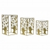 3er-Set Tischchen DKD Home Decor Gold 40 x 40 x 70 cm