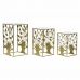 Set de 3 Măsuțe DKD Home Decor Auriu* 40 x 40 x 70 cm