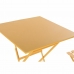 Miza komplet in 2 stoli DKD Home Decor 87 cm 60 x 60 x 75 cm  