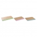 Snijplank DKD Home Decor Blauw Groen Roze Bamboe 33,5 x 22,4 x 1,2 cm