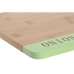 Snijplank DKD Home Decor Blauw Groen Roze Bamboe 33,5 x 22,4 x 1,2 cm