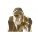 Bokstöd DKD Home Decor Gouden Hars Koloniaal Gorilla 14 x 12,5 x 24 cm