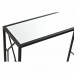 Κονσόλα DKD Home Decor Μαύρο Μέταλλο Κρυστάλλινο 82 x 32 x 76 cm