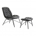 Krzesło DKD Home Decor Czarny Ciemny szary Metal 69 x 76 x 85 cm