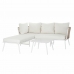 Puutarhasohva DKD Home Decor Beige Alumiini Köysi 196 x 75 x 68,5 cm  