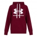 Bluza z kapturem Damska Under Armour Fleece Rival Czerwony Ciemnoczerwony