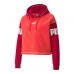 Bluza z kapturem Damska Puma Power Fl Czerwony