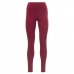 Sportleggings voor Dames Reebok  Pping Cotton W Donkerrood