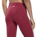 Leggings de Desporto de Mulher Reebok  Pping Cotton W Vermelho Escuro