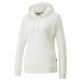 Felpa con Cappuccio Donna Puma Essentials Embroidery Bianco