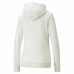 Felpa con Cappuccio Donna Puma Essentials Embroidery Bianco